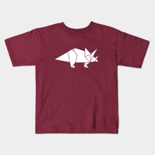 Prehistoric Origami - Triceratops Kids T-Shirt